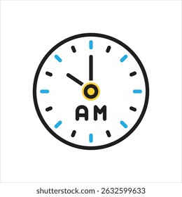 Vector multi color icon for am