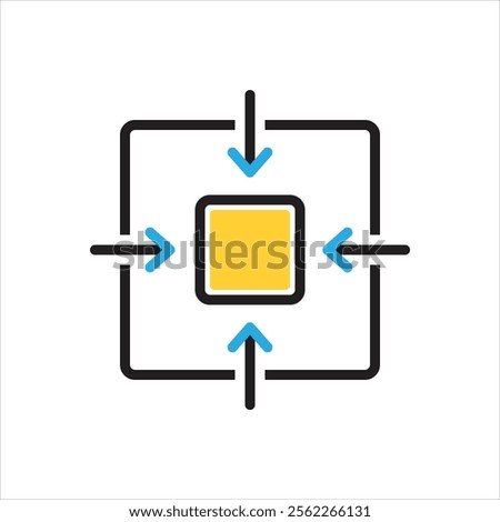 Vector multi color icon for actual