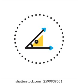 Vector multi color icon for acute