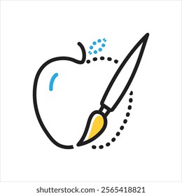 Vector multi color icon for adapt