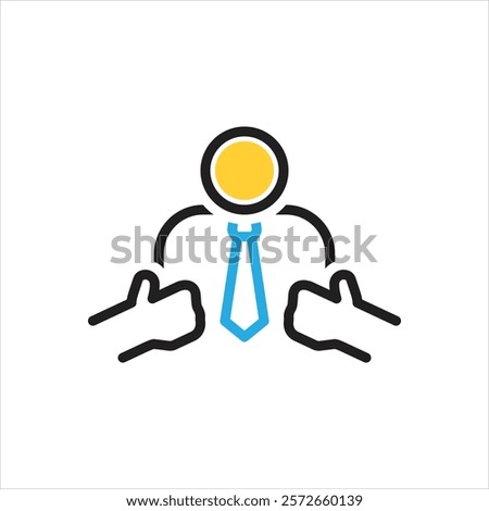 Vector multi color icon for admire