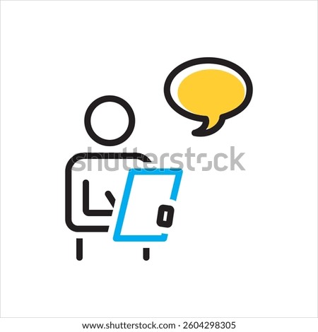 Vector multi color icon for advisory