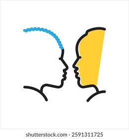 Vector multi color icon for african