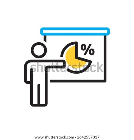 Vector multi color icon for agenda