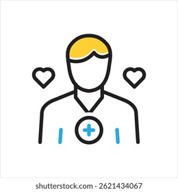 Vector multi color icon for aide