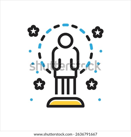 Vector multi color icon for amazing