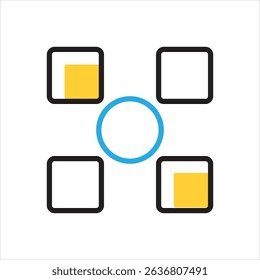 Vector multi color icon for among