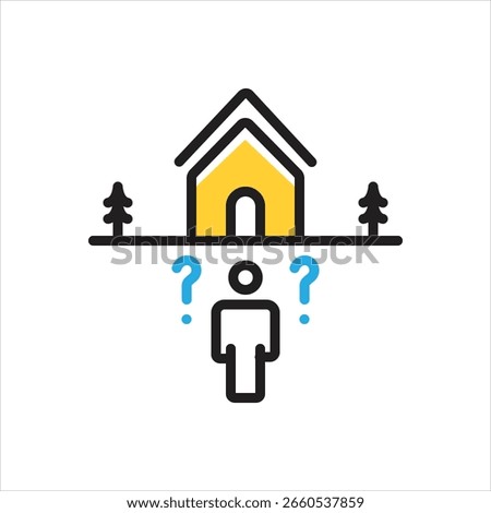 Vector multi color icon for anticipate