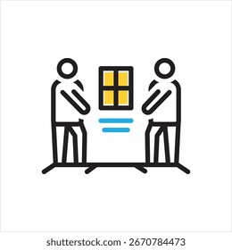 Vector multi color icon for apparently