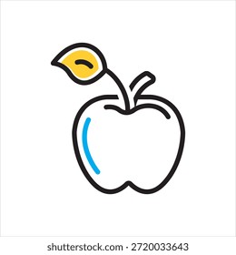 Vector icono multicolor para Apple