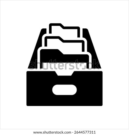 Vector multi color icon for archive