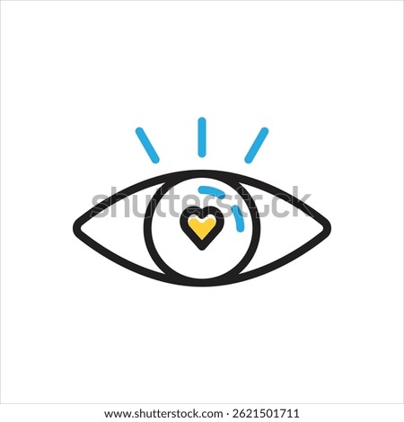 Vector multi color icon for attractive