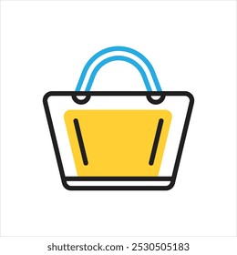 Vector multi color icon for bag