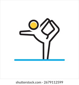 Icono multicolor de Vector para equilibrar