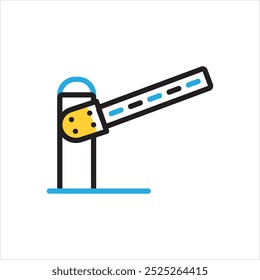 Vektor mehrfarbiges Symbol für Barriere