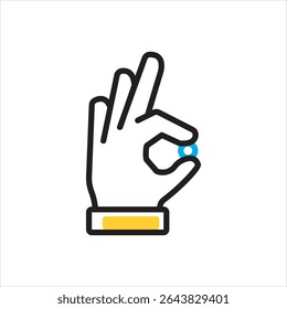 Vector icono multicolor para belittle