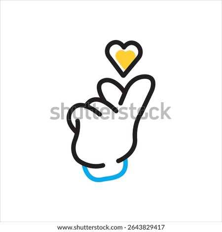 Vector multi color icon for belittle