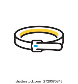 Vector multi color icon for belt