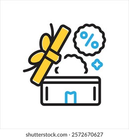 Vector multi color icon for benefit