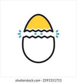 Vector multi color icon for birth