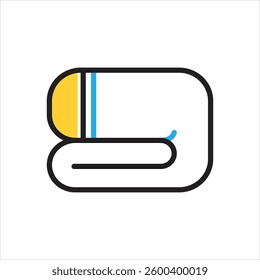 Vector multi color icon for blanket