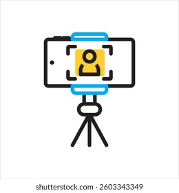 Vector multi color icon for blogger