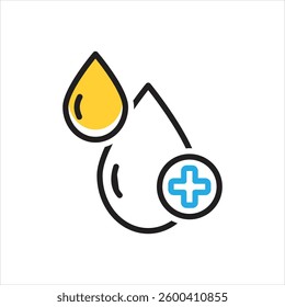 Vector multi color icon for blood