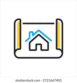 Icono multicolor del Vector para el plano