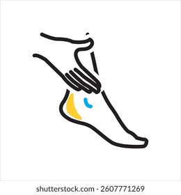 Vector multi color icon for body care