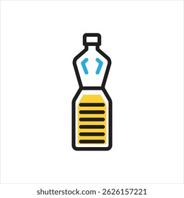Vector multi color icon for bottle