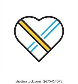 Vector multi color icon for bound