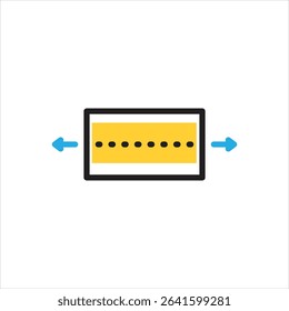 Vector multi color icon for broad