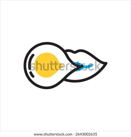 Vector multi color icon for bubblegum