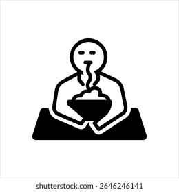 Vector multi color icon for bulimia nervosa