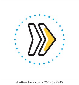 Ícone de vetor com várias cores para marcador