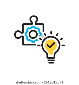 Vector multi color icon for business solution