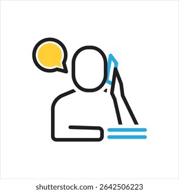 Vector multi color icon for so called