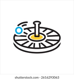 Vector multi color icon for casino