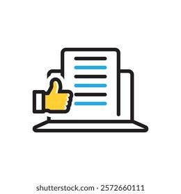 Vector multi color icon for certainly