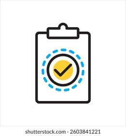 Vector multi color icon for checkbox