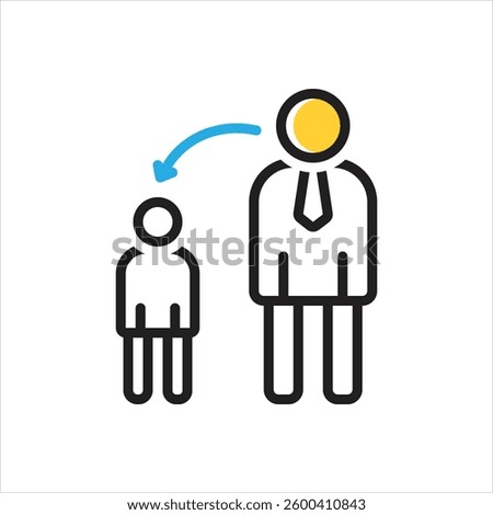 Vector multi color icon for childhood