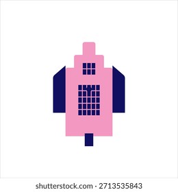 Vektor mehrfarbiges Symbol für die Kirche