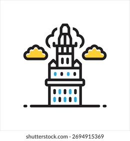 Vector icono multicolor para Cleveland