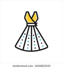 Vector multi color icon for clothing