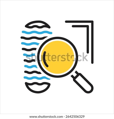 Vector multi color icon for clue