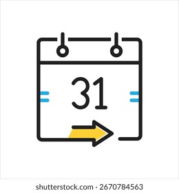Vector multi color icon for come