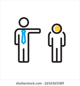 Ícone de vetor com várias cores para o comando