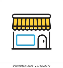 Vector icono multicolor para comercial