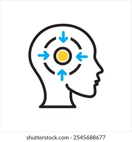 Vector multi color icon for concentrate