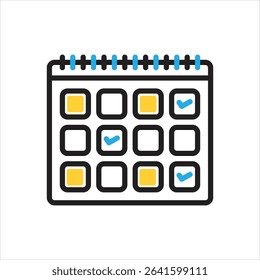 Vector multi color icon for confirm